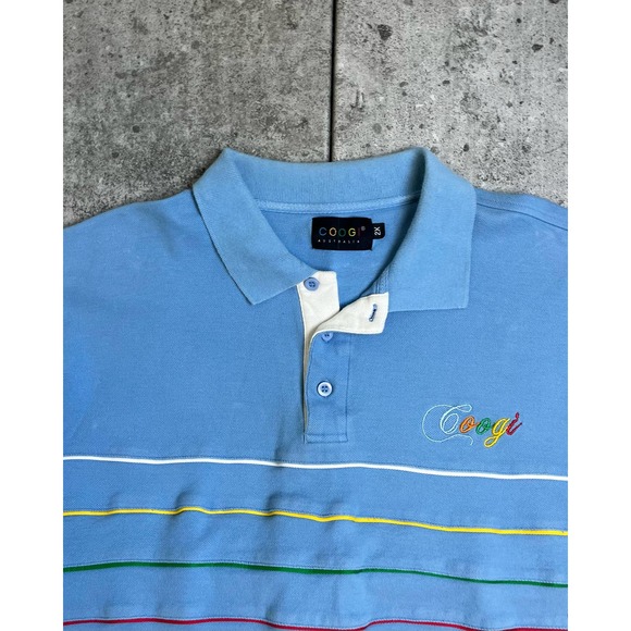 Coogi Striped Polo (XXL) - 1980s - Picture 3 of 3